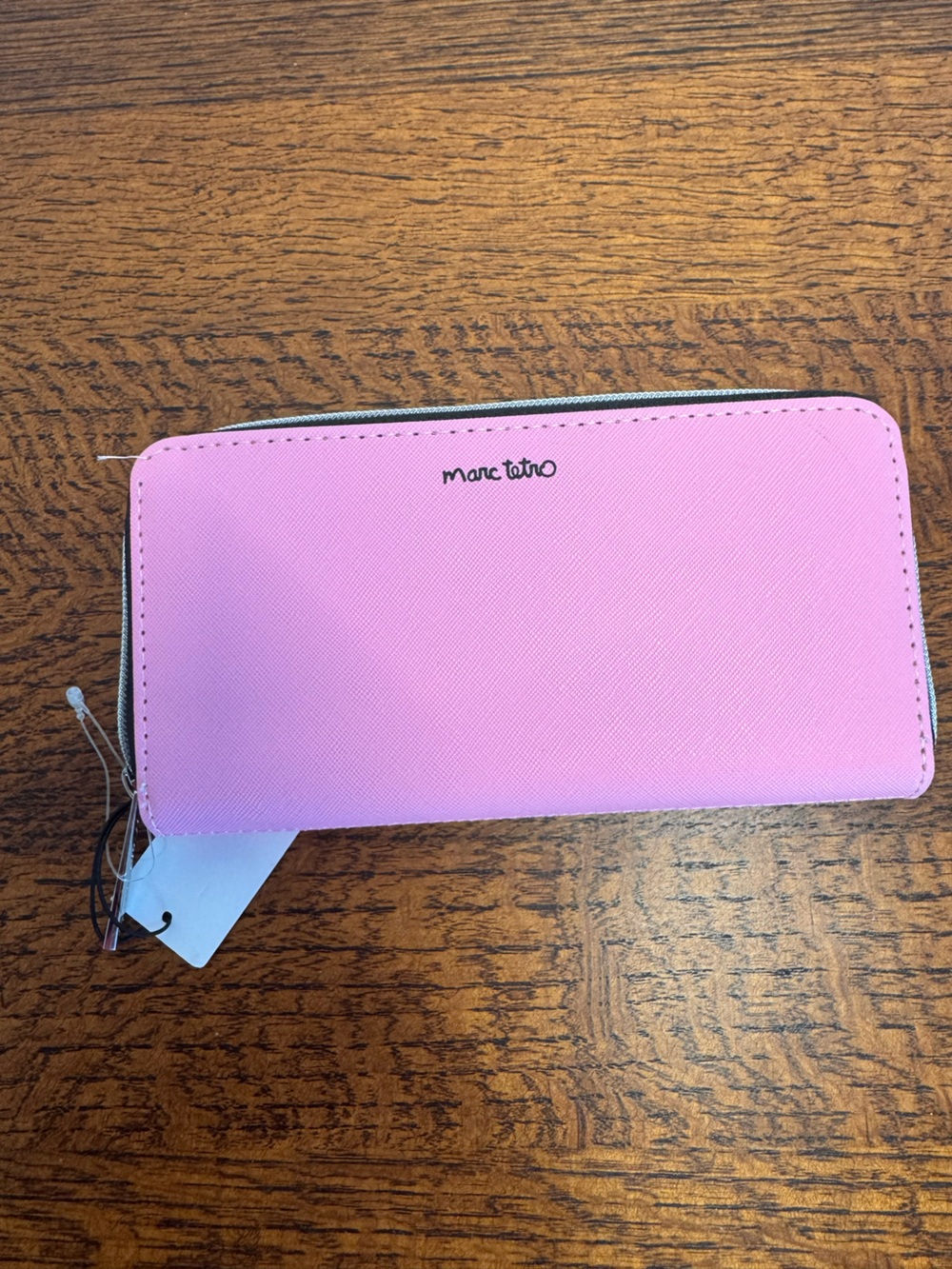 NWT Marc Tetro Pink Yorkie Terrier Long Zip-Around Wallet - Picture 2 of 5